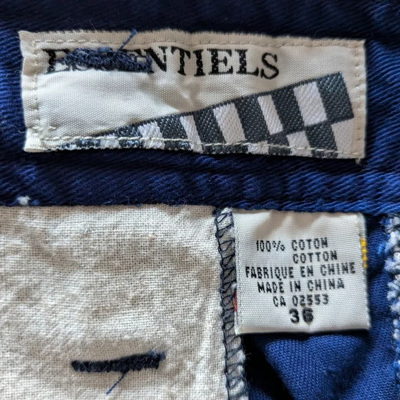 Vintage Essentials Royal Blue Cotton Shorts. Men's Size 36. - Picture 7 of 10